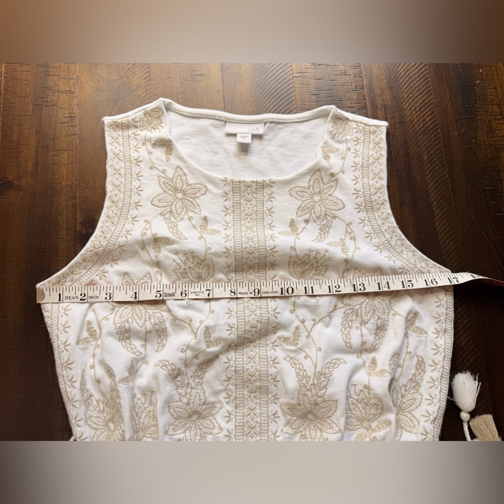 J.Jill Luxurious Embroidered Side-Tie Knit‎ Dress size Small - Picture 12 of 16